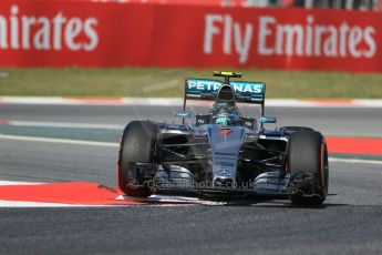 World © Octane Photographic Ltd. Mercedes AMG Petronas F1 W06 Hybrid – Nico Rosberg. Friday 8th May 2015, F1 Spanish GP Practice 1, Circuit de Barcelona-Catalunya, Spain. Digital Ref: 1249LB1D6154