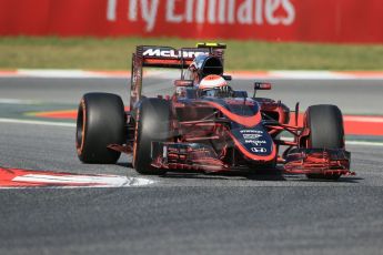 World © Octane Photographic Ltd. McLaren Honda MP4/30 - Jenson Button. Friday 8th May 2015, F1 Spanish GP Practice 1, Circuit de Barcelona-Catalunya, Spain. Digital Ref: 1249LB1D6167