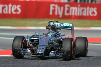 World © Octane Photographic Ltd. Mercedes AMG Petronas F1 W06 Hybrid – Nico Rosberg. Friday 8th May 2015, F1 Spanish GP Practice 1, Circuit de Barcelona-Catalunya, Spain. Digital Ref: 1249LB1D6194