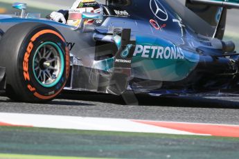 World © Octane Photographic Ltd. Mercedes AMG Petronas F1 W06 Hybrid – Lewis Hamilton. Friday 8th May 2015, F1 Spanish GP Practice 1, Circuit de Barcelona-Catalunya, Spain. Digital Ref: 1249LB1D6210