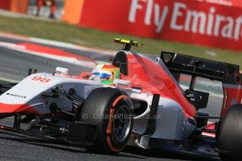 World © Octane Photographic Ltd. Manor Marussia F1 Team – Roberto Merhi. Friday 8th May 2015, F1 Spanish GP Practice 1, Circuit de Barcelona-Catalunya, Spain. Digital Ref: 1249LB1D6224