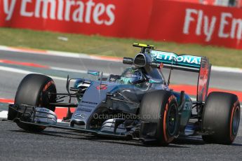 World © Octane Photographic Ltd. Mercedes AMG Petronas F1 W06 Hybrid – Nico Rosberg. Friday 8th May 2015, F1 Spanish GP Practice 1, Circuit de Barcelona-Catalunya, Spain. Digital Ref: 1249LB1D6260