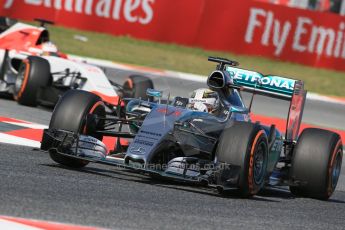 World © Octane Photographic Ltd. Mercedes AMG Petronas F1 W06 Hybrid – Lewis Hamilton. Friday 8th May 2015, F1 Spanish GP Practice 1, Circuit de Barcelona-Catalunya, Spain. Digital Ref:  1249LB1D6288