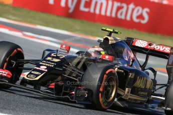 World © Octane Photographic Ltd. Lotus F1 Team E23 Hybrid – Pastor Maldonado. Friday 8th May 2015, F1 Spanish GP Practice 1, Circuit de Barcelona-Catalunya, Spain. Digital Ref: 1249LB1D6315