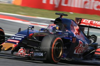 World © Octane Photographic Ltd. Scuderia Toro Rosso STR10 – Max Verstappen Friday 8th May 2015, F1 Spanish GP Practice 1, Circuit de Barcelona-Catalunya, Spain. Digital Ref: 1249LB1D6409