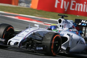 World © Octane Photographic Ltd. Williams Martini Racing FW37 – Felipe Massa. Friday 8th May 2015, F1 Spanish GP Practice 1, Circuit de Barcelona-Catalunya, Spain. Digital Ref: 1249LB1D6475