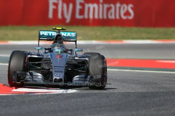 World © Octane Photographic Ltd. Mercedes AMG Petronas F1 W06 Hybrid – Nico Rosberg. Friday 8th May 2015, F1 Spanish GP Practice 1, Circuit de Barcelona-Catalunya, Spain. Digital Ref: 1249LB1D6488