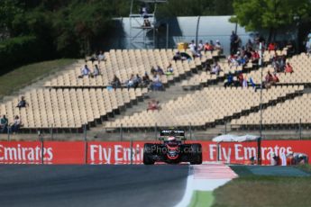 World © Octane Photographic Ltd. McLaren Honda MP4/30 - Jenson Button. Friday 8th May 2015, F1 Spanish GP Practice 1, Circuit de Barcelona-Catalunya, Spain. Digital Ref: 1249LB1D6677