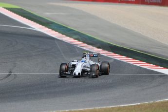 World © Octane Photographic Ltd. Williams Martini Racing FW37 – Susie Wolff. Friday 8th May 2015, F1 Spanish GP Practice 1, Circuit de Barcelona-Catalunya, Spain. Digital Ref: 1249LB1D6917