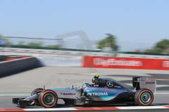 World © Octane Photographic Ltd. Mercedes AMG Petronas F1 W06 Hybrid – Nico Rosberg. Friday 8th May 2015, F1 Spanish GP Practice 1, Circuit de Barcelona-Catalunya, Spain. Digital Ref: 1249LB7D6050