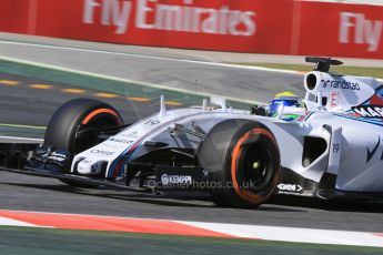 World © Octane Photographic Ltd. Williams Martini Racing FW37 – Felipe Massa. Friday 8th May 2015, F1 Spanish GP Practice 1, Circuit de Barcelona-Catalunya, Spain. Digital Ref: 1249LB7D6089