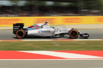 World © Octane Photographic Ltd. Williams Martini Racing FW37 – Felipe Massa. Friday 8th May 2015, F1 Spanish GP Practice 2, Circuit de Barcelona-Catalunya, Spain. Digital Ref: 1251CB1L6705