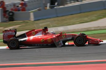 World © Octane Photographic Ltd. Scuderia Ferrari SF15-T– Sebastian Vettel. Friday 8th May 2015, F1 Spanish GP Practice 2, Circuit de Barcelona-Catalunya, Spain. Digital Ref: 1251CB5D0760