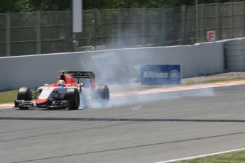 World © Octane Photographic Ltd. Manor Marussia F1 Team – Roberto Merhi. Friday 8th May 2015, F1 Spanish GP Practice 2, Circuit de Barcelona-Catalunya, Spain. Digital Ref: 1251CB5D0830