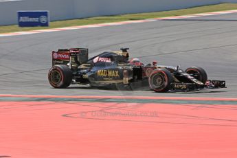 World © Octane Photographic Ltd. Lotus F1 Team E23 Hybrid – Romain Grosjean. Friday 8th May 2015, F1 Spanish GP Practice 2, Circuit de Barcelona-Catalunya, Spain. Digital Ref: 1251CB5D0862