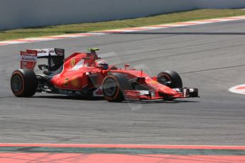 World © Octane Photographic Ltd. Scuderia Ferrari SF15-T– Kimi Raikkonen. Friday 8th May 2015, F1 Spanish GP Practice 2, Circuit de Barcelona-Catalunya, Spain. Digital Ref: 1251CB5D0879