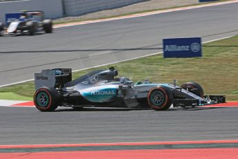 World © Octane Photographic Ltd. Mercedes AMG Petronas F1 W06 Hybrid – Nico Rosberg. Friday 8th May 2015, F1 Spanish GP Practice 2, Circuit de Barcelona-Catalunya, Spain. Digital Ref: 1251CB5D0891