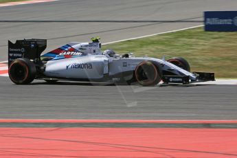 World © Octane Photographic Ltd. Williams Martini Racing FW37 – Valtteri Bottas. Friday 8th May 2015, F1 Spanish GP Practice 2, Circuit de Barcelona-Catalunya, Spain. Digital Ref: 1251CB5D0903