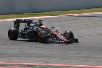 World © Octane Photographic Ltd. McLaren Honda MP4/30 - Jenson Button. Friday 8th May 2015, F1 Spanish GP Practice 2, Circuit de Barcelona-Catalunya, Spain. Digital Ref: 1251CB5D0931