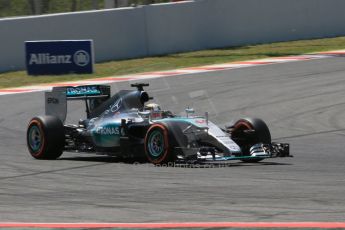 World © Octane Photographic Ltd. Mercedes AMG Petronas F1 W06 Hybrid – Lewis Hamilton. Friday 8th May 2015, F1 Spanish GP Practice 2, Circuit de Barcelona-Catalunya, Spain. Digital Ref: 1251CB5D0993