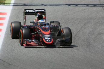 World © Octane Photographic Ltd. McLaren Honda MP4/30 – Fernando Alonso. Friday 8th May 2015, F1 Spanish GP Practice 2, Circuit de Barcelona-Catalunya, Spain. Digital Ref: 1251CB5D1054