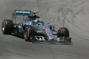 World © Octane Photographic Ltd. Mercedes AMG Petronas F1 W06 Hybrid – Nico Rosberg. Friday 8th May 2015, F1 Spanish GP Practice 2, Circuit de Barcelona-Catalunya, Spain. Digital Ref: 1251CB5D1076