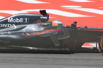 World © Octane Photographic Ltd. McLaren Honda MP4/30 – Fernando Alonso. Friday 8th May 2015, F1 Spanish GP Practice 2, Circuit de Barcelona-Catalunya, Spain. Digital Ref: 1251CB5D1109