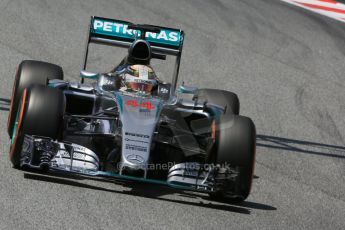 World © Octane Photographic Ltd. Mercedes AMG Petronas F1 W06 Hybrid – Lewis Hamilton. Friday 8th May 2015, F1 Spanish GP Practice 2, Circuit de Barcelona-Catalunya, Spain. Digital Ref: 1251CB5D1150