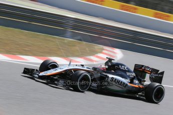 World © Octane Photographic Ltd. Sahara Force India VJM08 – Nico Hulkenberg. Friday 8th May 2015, F1 Spanish GP Practice 2, Circuit de Barcelona-Catalunya, Spain. Digital Ref: 1251LB1D7255