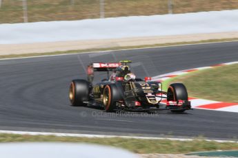 World © Octane Photographic Ltd. Lotus F1 Team E23 Hybrid – Pastor Maldonado. Saturday 9th May 2015, F1 Spanish GP Practice 3, Circuit de Barcelona-Catalunya, Spain. Digital Ref: 1256CB7D7461