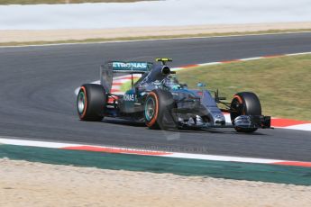 World © Octane Photographic Ltd. Mercedes AMG Petronas F1 W06 Hybrid – Nico Rosberg. Saturday 9th May 2015, F1 Spanish GP Practice 3, Circuit de Barcelona-Catalunya, Spain. Digital Ref: 1256CB7D7558