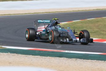 World © Octane Photographic Ltd. Mercedes AMG Petronas F1 W06 Hybrid – Nico Rosberg. Saturday 9th May 2015, F1 Spanish GP Practice 3, Circuit de Barcelona-Catalunya, Spain. Digital Ref: 1256CB7D7599