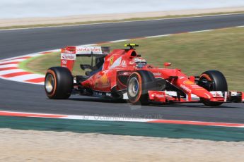 World © Octane Photographic Ltd. Scuderia Ferrari SF15-T– Kimi Raikkonen. Saturday 9th May 2015, F1 Spanish GP Practice 3, Circuit de Barcelona-Catalunya, Spain. Digital Ref: 1256CB7D7674