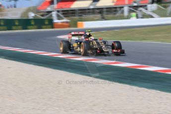 World © Octane Photographic Ltd. Lotus F1 Team E23 Hybrid – Pastor Maldonado. Saturday 9th May 2015, F1 Spanish GP Practice 3, Circuit de Barcelona-Catalunya, Spain. Digital Ref: 1256CB7D7730