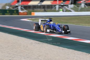 World © Octane Photographic Ltd. Sauber F1 Team C34-Ferrari – Marcus Ericsson. Saturday 9th May 2015, F1 Spanish GP Practice 3, Circuit de Barcelona-Catalunya, Spain. Digital Ref: 1256CB7D7741