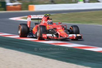 World © Octane Photographic Ltd. Scuderia Ferrari SF15-T– Kimi Raikkonen. Saturday 9th May 2015, F1 Spanish GP Practice 3, Circuit de Barcelona-Catalunya, Spain. Digital Ref: 1256CB7D7743