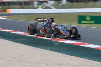 World © Octane Photographic Ltd. Sahara Force India VJM08 – Nico Hulkenberg. Saturday 9th May 2015, F1 Spanish GP Practice 3, Circuit de Barcelona-Catalunya, Spain. Digital Ref: 1256CB7D7754