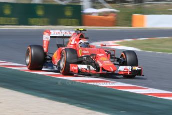World © Octane Photographic Ltd. Scuderia Ferrari SF15-T– Kimi Raikkonen. Saturday 9th May 2015, F1 Spanish GP Practice 3, Circuit de Barcelona-Catalunya, Spain. Digital Ref: 1256CB7D7758