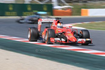 World © Octane Photographic Ltd. Scuderia Ferrari SF15-T– Sebastian Vettel. Saturday 9th May 2015, F1 Spanish GP Practice 3, Circuit de Barcelona-Catalunya, Spain. Digital Ref: 1256CB7D7762