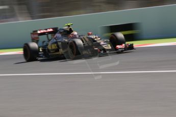 World © Octane Photographic Ltd. Lotus F1 Team E23 Hybrid – Pastor Maldonado. Saturday 9th May 2015, F1 Spanish GP Practice 3, Circuit de Barcelona-Catalunya, Spain. Digital Ref: 1256CB7D7773