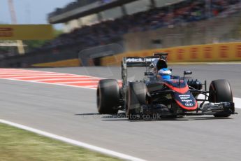 World © Octane Photographic Ltd. McLaren Honda MP4/30 – Fernando Alonso. Saturday 9th May 2015, F1 Spanish GP Practice 3, Circuit de Barcelona-Catalunya, Spain. Digital Ref: 1256CB7D7837