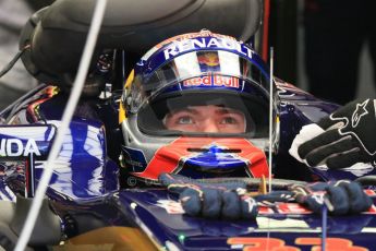 World © Octane Photographic Ltd. Scuderia Toro Rosso STR10 – Max Verstappen. Saturday 9th May 2015, F1 Spanish GP Practice 3, Circuit de Barcelona-Catalunya, Spain. Digital Ref: 1256LB1D7874