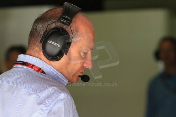 World © Octane Photographic Ltd. McLaren Honda - Ron Dennis. Saturday 9th May 2015, F1 Spanish GP Practice 3, Circuit de Barcelona-Catalunya, Spain. Digital Ref: 1256LB1D8003