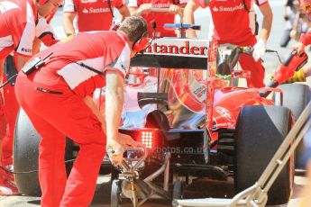 World © Octane Photographic Ltd. Scuderia Ferrari SF15-T– Sebastian Vettel. Saturday 9th May 2015, F1 Spanish GP Practice 3, Circuit de Barcelona-Catalunya, Spain. Digital Ref: 1256LB1D8048