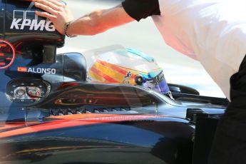 World © Octane Photographic Ltd. McLaren Honda MP4/30 – Fernando Alonso. Saturday 9th May 2015, F1 Spanish GP Formula 1 Practice 3, Circuit de Barcelona-Catalunya, Spain. Digital Ref: 1256LB1D8118