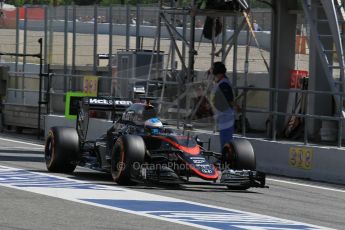 World © Octane Photographic Ltd. McLaren Honda MP4/30 – Fernando Alonso. Saturday 9th May 2015, F1 Spanish GP Practice 3, Circuit de Barcelona-Catalunya, Spain. Digital Ref: 1256LW1L7633