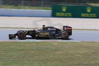 World © Octane Photographic Ltd. Lotus F1 Team E23 Hybrid – Romain Grosjean. Saturday 9th May 2015, F1 Spanish GP Qualifying, Circuit de Barcelona-Catalunya, Spain. Digital Ref: 1257CB7D8032