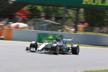 World © Octane Photographic Ltd. Mercedes AMG Petronas F1 W06 Hybrid – Nico Rosberg. Saturday 9th May 2015, F1 Spanish GP Qualifying, Circuit de Barcelona-Catalunya, Spain. Digital Ref: 1257CB7D8254