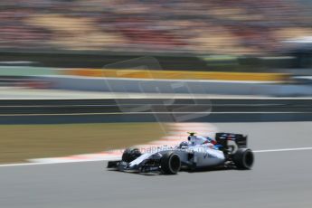 World © Octane Photographic Ltd. Williams Martini Racing FW37 – Valtteri Bottas. Saturday 9th May 2015, F1 Spanish GP Qualifying, Circuit de Barcelona-Catalunya, Spain. Digital Ref: 1257CB7D8289