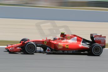 World © Octane Photographic Ltd. Scuderia Ferrari SF15-T– Kimi Raikkonen. Saturday 9th May 2015, F1 Spanish GP Qualifying, Circuit de Barcelona-Catalunya, Spain. Digital Ref: 1257CB7D8297